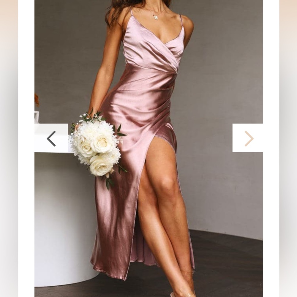 Billy J Midi Dress - Dusty Pink